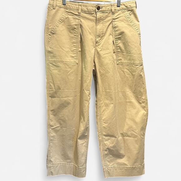 Banana Republic Khaki Authentic Chino Utility Pants Size 14 Classic Minimalist - Picture 2 of 8